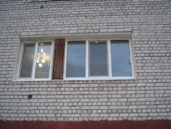 Пластиковые окна (вид с улицы).